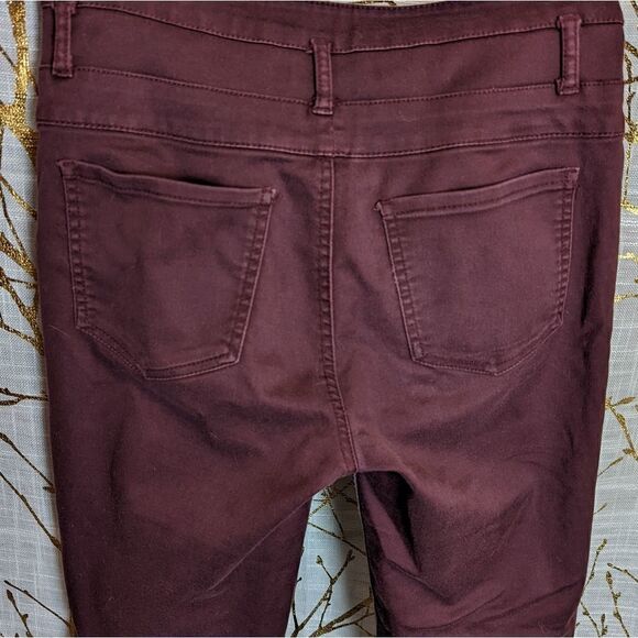 burgundy Refuge skinny jeans  - Picture 3 of 3